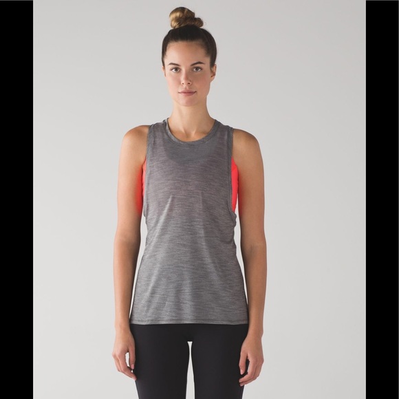 Lululemon Work the Circuit heathered grey tank - Picture 2 of 7